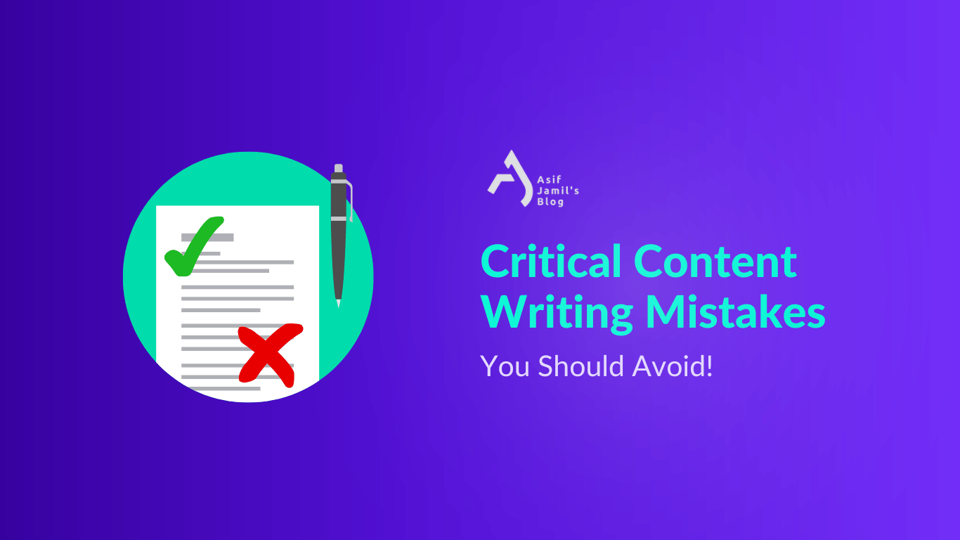 Content Writing Mistakes You Should Avoid