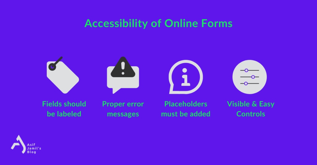 The four basics of ensuring accessibility of online forms